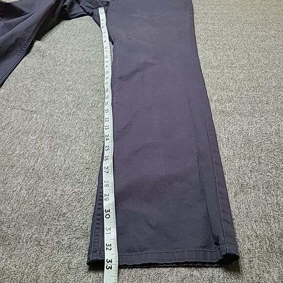 Bonobos Mens Chino Pants 36x34 Slate Grey Snap Button Slim Straight Office Work - Picture 2 of 9